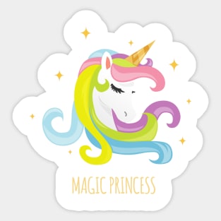 Unicorn Magic Princess Sticker